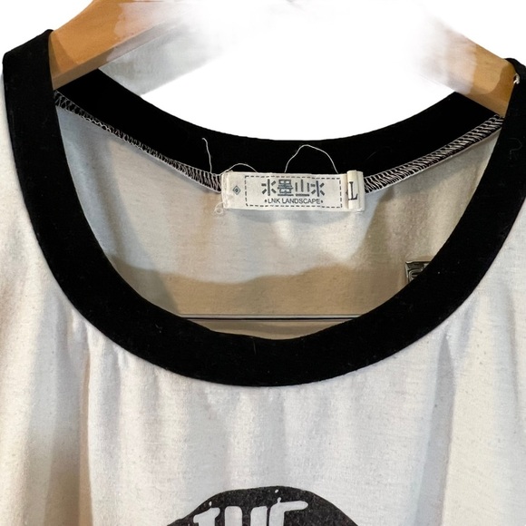 LNK Landscape Rolling Stones Tank Top Womens Graphic Band Racerback Knit Music - Picture 5 of 5